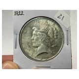 1922 Peace Silver Dollar