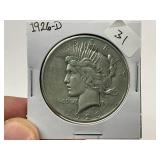 1926-D Peace Silver Dollar