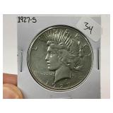 1927-S Peace Silver Dollar