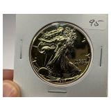 1987 24k Gold Plated American Silver Eagle