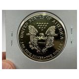 1990 24k Gold Plated American Silver Eagle