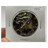 1997 24k Gold Plated American Silver Eagle