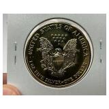 2007 24k Gold Plated American Silver Eagle