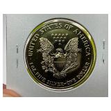 1998 24k Gold Plated American Silver Eagle