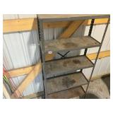 Used Metal Storage Shelving Unit with 5 Tiers