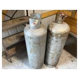 Pair of Large Propane Tanks for Bottled Gas