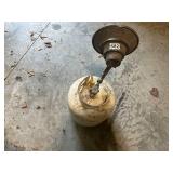 Used Propane Tank with Heater Attachment