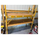 Heavy Duty Rolling Scaffold with Wooden Platforms