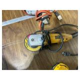 Lot of 3 Used DeWalt Power Tools: Drill, Grinder, and Polisher