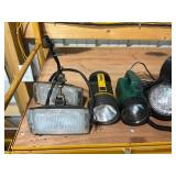 Collection of Assorted Flashlights and Work Lights