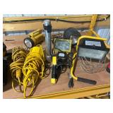 Collection of Assorted Flashlights and Work Lights