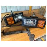 Lot of 2 Vintage plow Lights