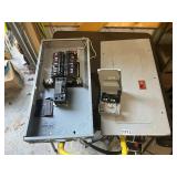 Lot of 2 Electrical Panels with Circuit Breakers - GE and Line 1