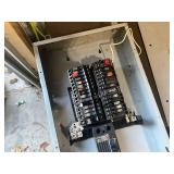Lot of 2 Electrical Panels with Circuit Breakers - GE and Line 1