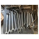 Collection of Various Hand Tools Including Wrenches and Clamps