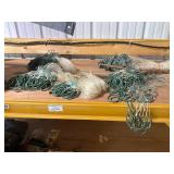 Collection of Green and White Fishing Nets