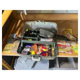 Set of 2 Fishing Tackle Boxes with Assorted Supplies