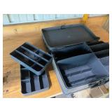 Set of 2 Fishing Tackle Boxes with Assorted Supplies
