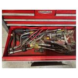 Used Craftsman Red Metal Tool Chest with Assorted Tools