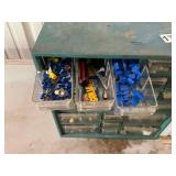 Multi-Drawer Storage Cabinet with Assorted Hardware and Connectors