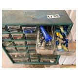 Multi-Drawer Storage Cabinet with Assorted Hardware and Connectors