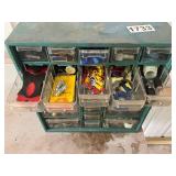 Multi-Drawer Storage Cabinet with Assorted Hardware and Connectors
