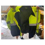 Collection of 2 Insulated Work Jackets and Variety of Winter Gloves