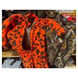 Hunting Outerwear Set: Blaze Orange and Camouflage Suits