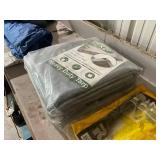Campers Screen House Tent, Heavy Duty Tarp, and 2 Rain Suits