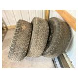 Set of 3 BFG All-Terrain T/A KO Tires with Rims