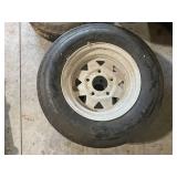 Lot of 7 Mixed Used Trailer Tires and Rims - Various Sizes