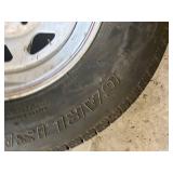 Lot of 7 Mixed Used Trailer Tires and Rims - Various Sizes