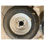 Lot of 7 Mixed Used Trailer Tires and Rims - Various Sizes