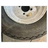 Lot of 7 Mixed Used Trailer Tires and Rims - Various Sizes