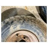 Lot of 7 Mixed Used Trailer Tires and Rims - Various Sizes