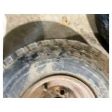 Lot of 7 Mixed Used Trailer Tires and Rims - Various Sizes