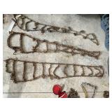 Assorted Tire Chains and Storage Box Collection