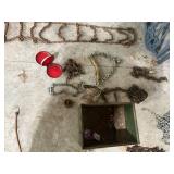 Assorted Tire Chains and Storage Box Collection