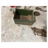 Assorted Tire Chains and Storage Box Collection