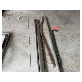 Assorted Heavy-Duty Utility Pry Bars Collection