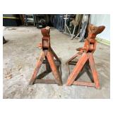 Pair of Heavy-Duty Adjustable Jack Stands
