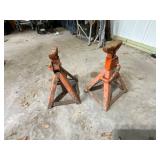 Pair of Heavy-Duty Adjustable Jack Stands