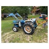 Ford 1900 Diesel Tractor with Loader and Rear Blade