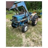 Ford 1900 Diesel Tractor with Loader and Rear Blade