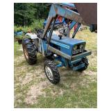 Ford 1900 Diesel Tractor with Loader and Rear Blade