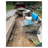 Lund 16ft Aluminum Fishing Boat with Steering Console.  This does NOT include trailer but can be used to transport it.