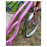 Schwinn Rose Pink Cruiser Bicycle with White Seat