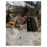 Industrial Metal Workbench with Assorted Hand Tools and Toolboxes