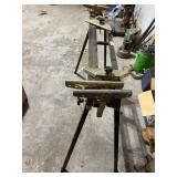 Adjustable Metal Sawhorse Work Stand with Clamps