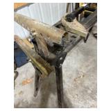 Adjustable Metal Sawhorse Work Stand with Clamps